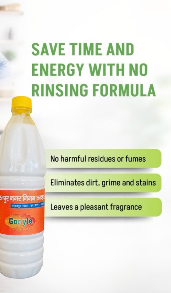 Nagar Nigam Saharanpur Gonyle Floor Cleaner with Pine Oil, Lemongrass & Gomutra Ark, Natural Freshness, 1L - Image 3