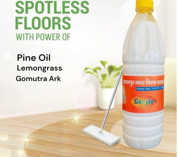 Nagar Nigam Saharanpur Gonyle Floor Cleaner with Pine Oil, Lemongrass & Gomutra Ark, Natural Freshness, 1L - Image 4